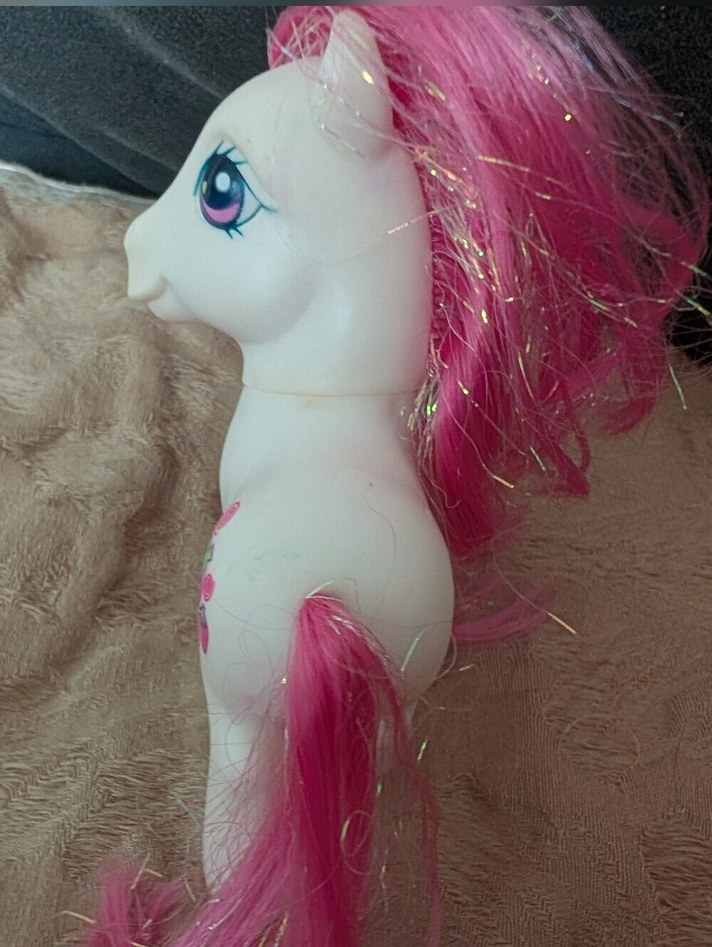 Vintage My Little Pony G3 Strawberry Swirl Tinsel Hair 2003 Hasbro MLP - Picture 5 of 6